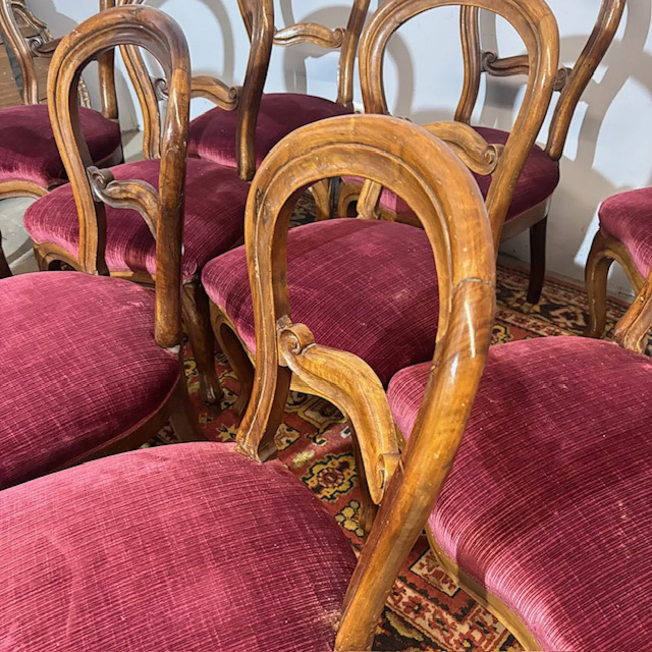 10 sedie Luigi Filippo, metà '800 4