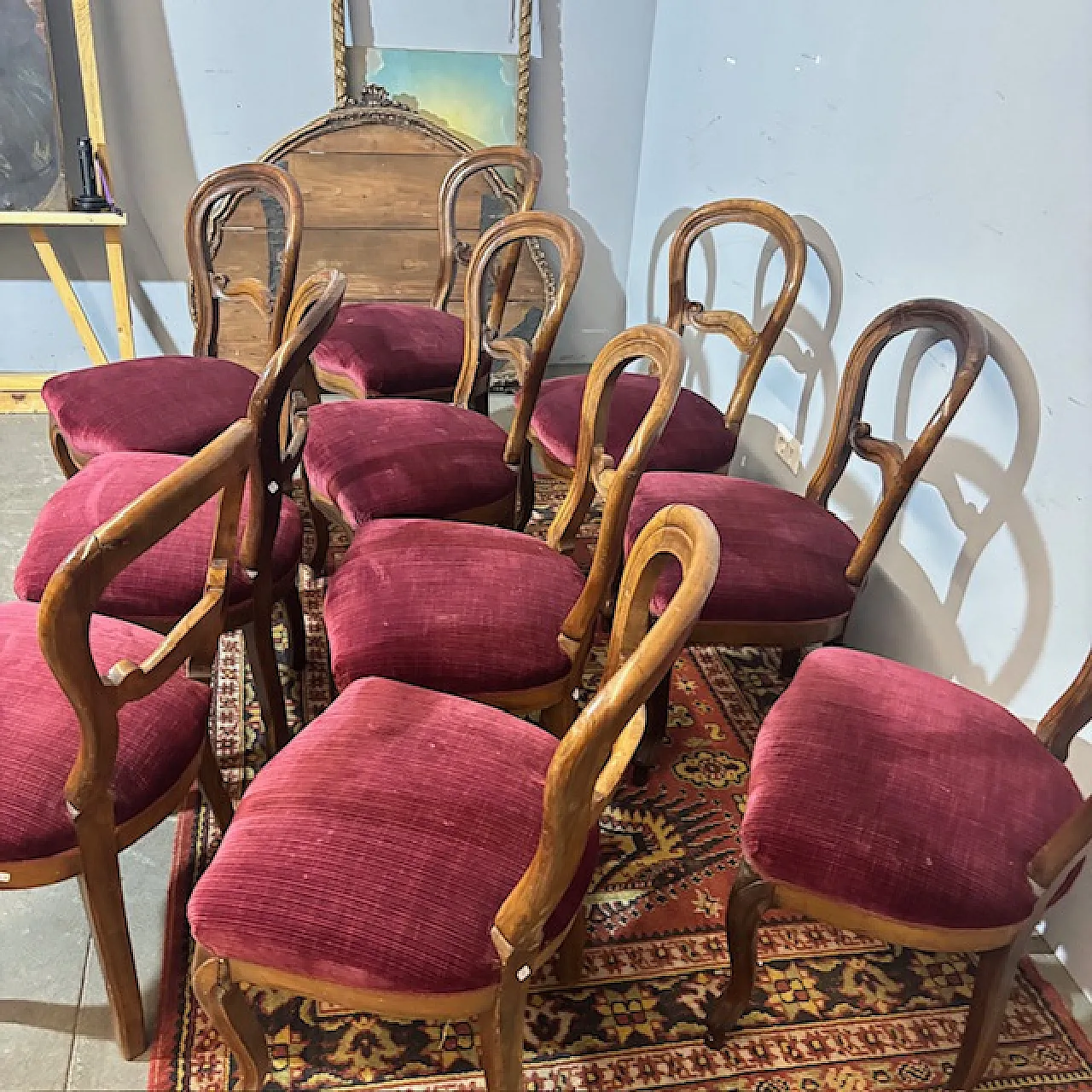 10 sedie Luigi Filippo, metà '800 6