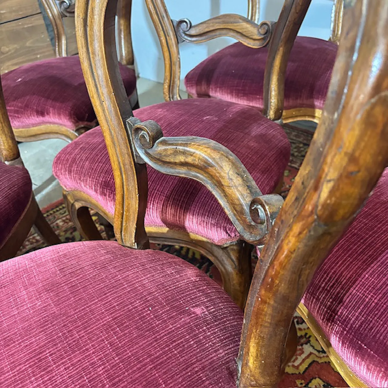 10 sedie Luigi Filippo, metà '800 8