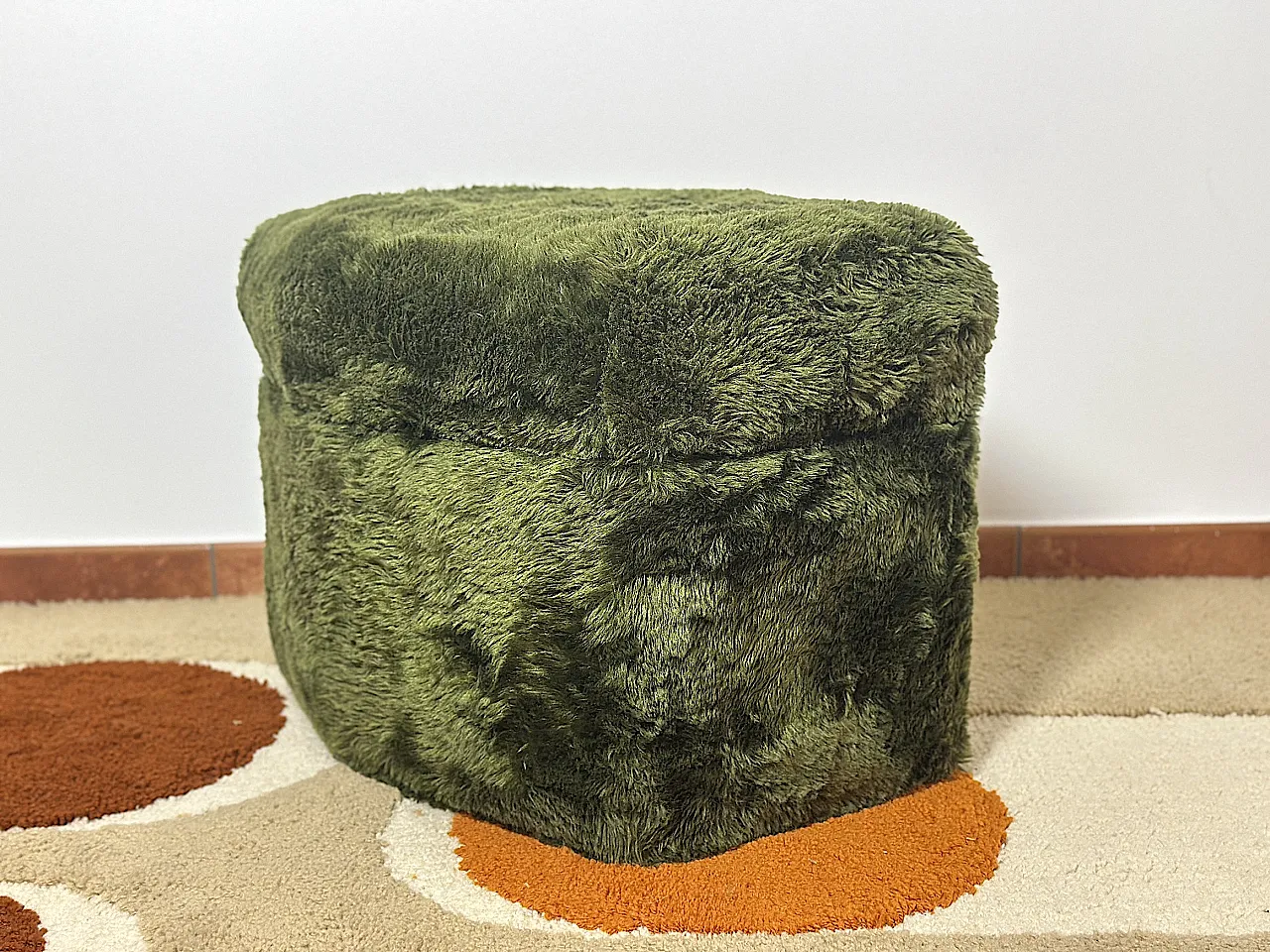 Pouf multifunctional stool, 70s 2