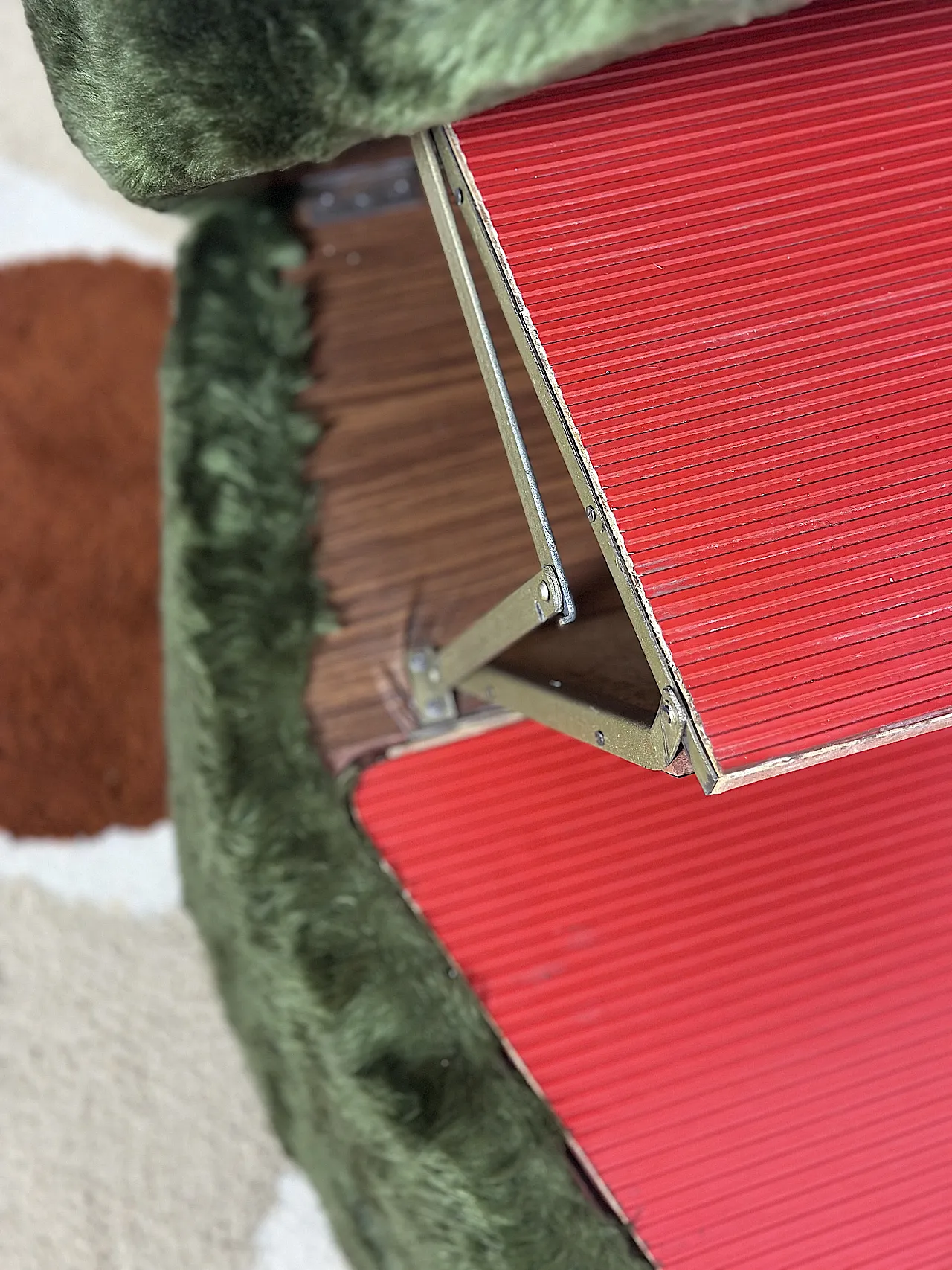 Pouf multifunctional stool, 70s 11