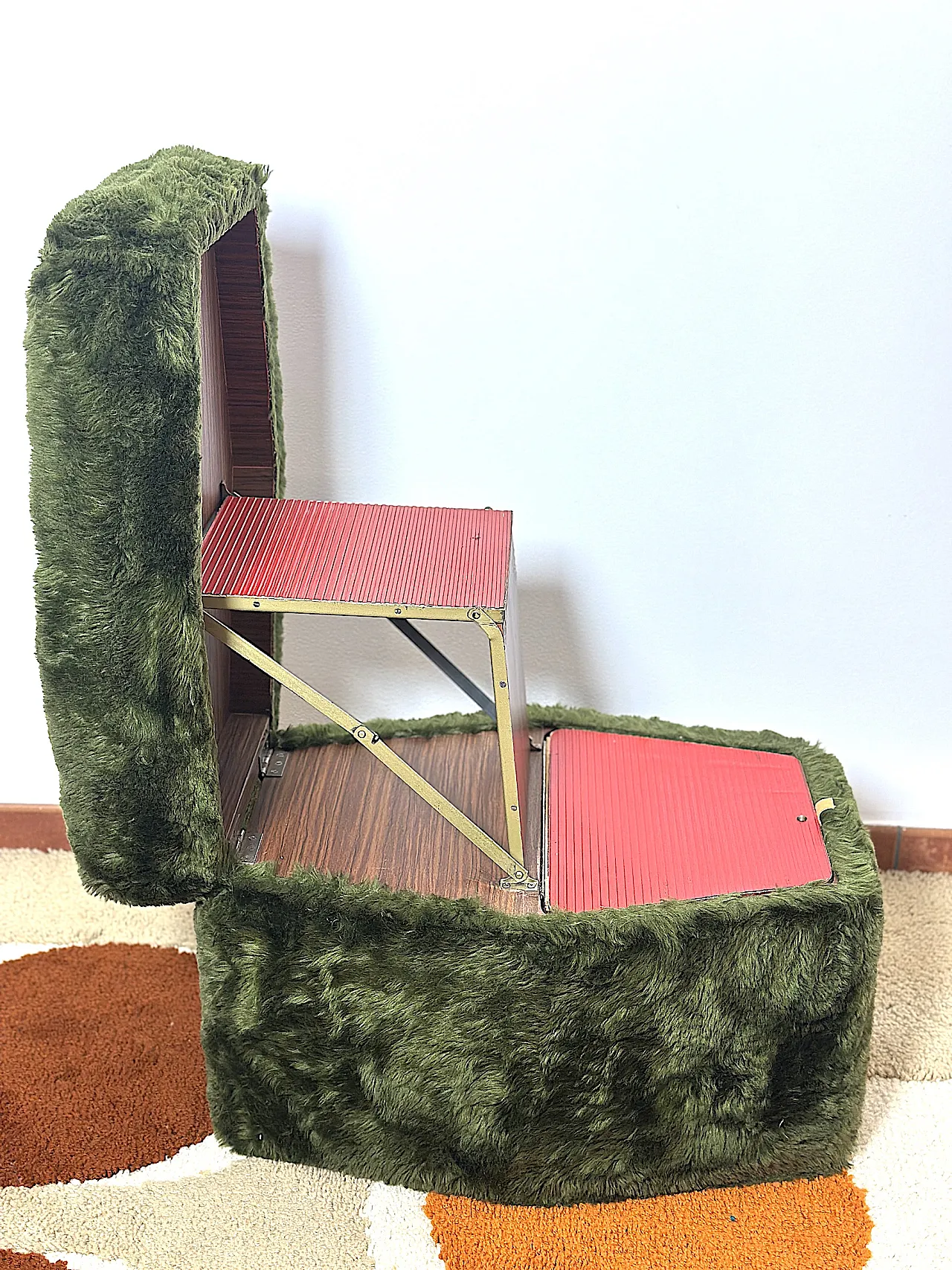 Pouf multifunctional stool, 70s 14