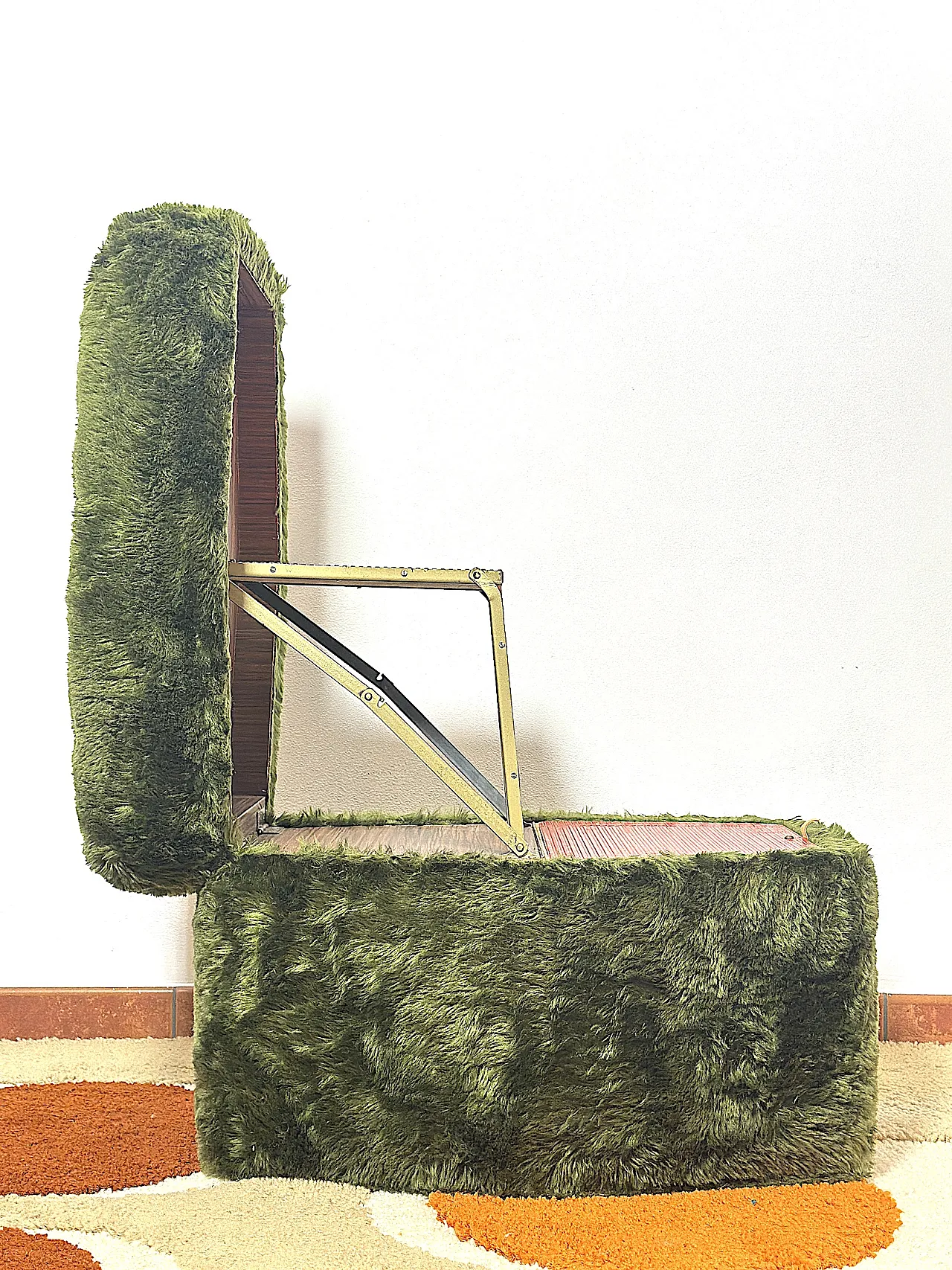 Pouf multifunctional stool, 70s 15