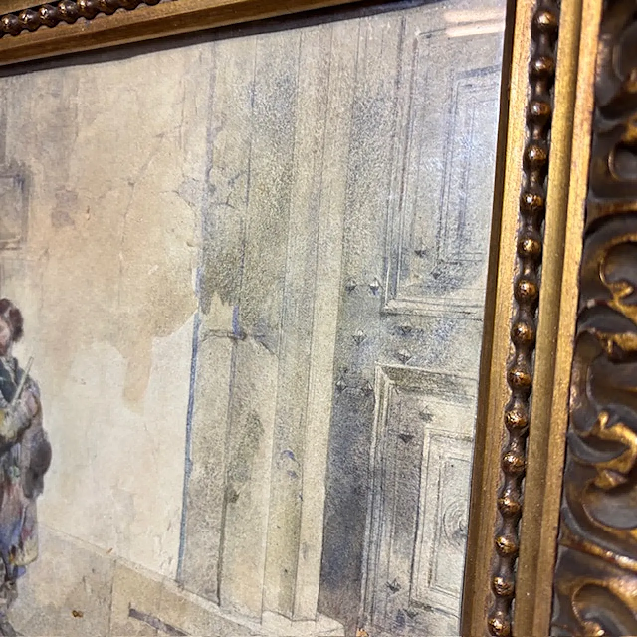 Dipinto acquarello firmato, '800 11