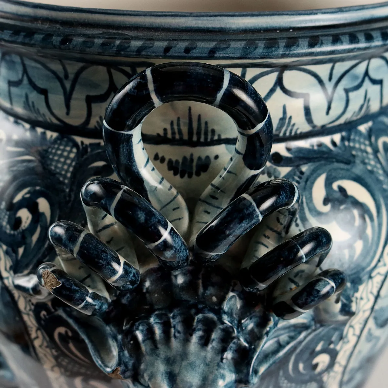 Jar in majolica, Manifattura Spica Albisola, 1930s 9
