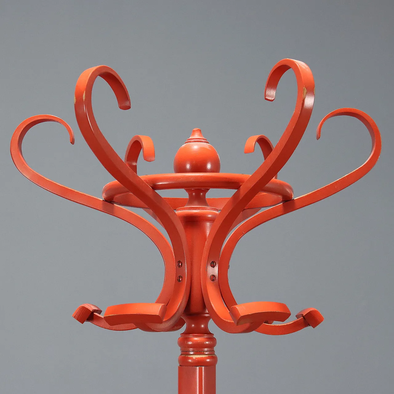 Lacquered wooden coat rack, 20th century 3
