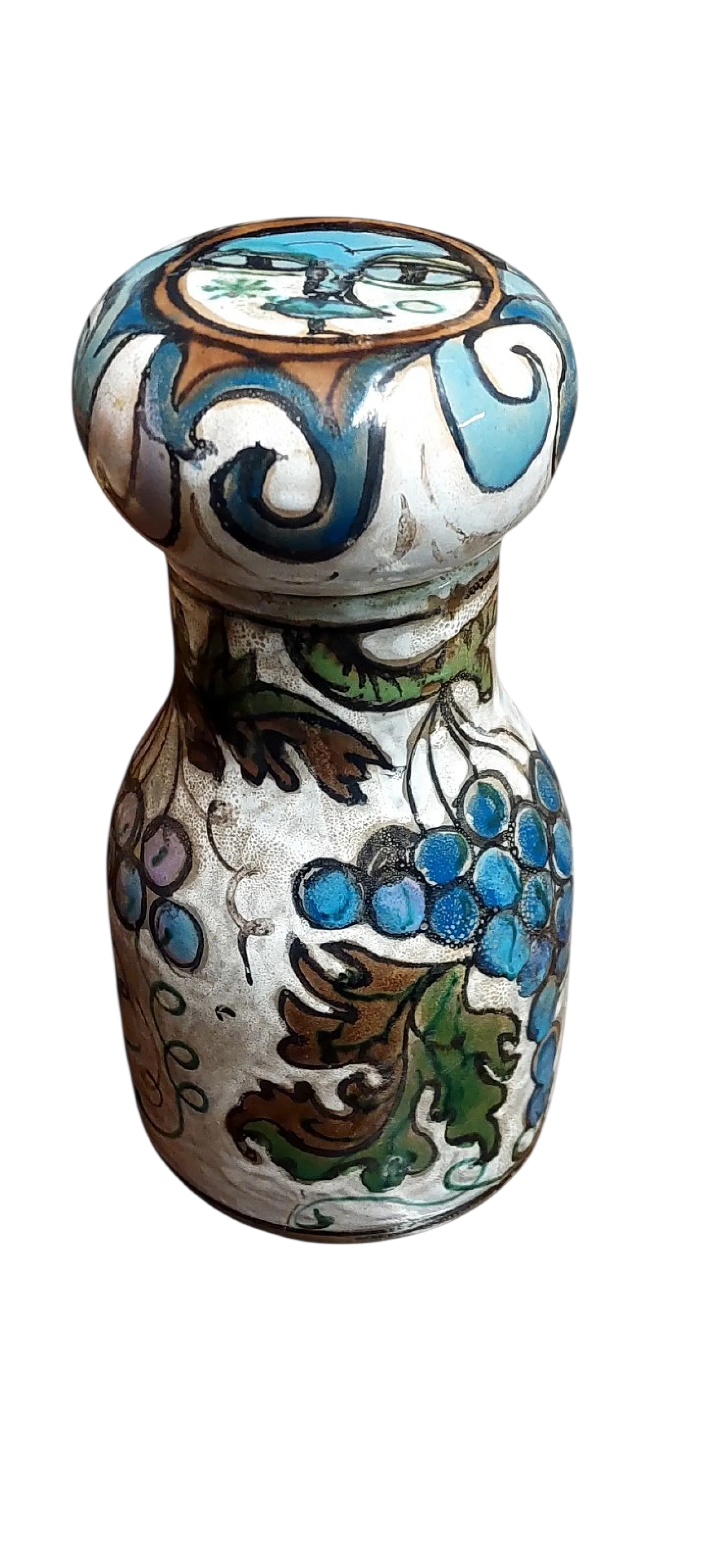 Schiavon Elio Herart, bottiglia scultura in ceramica smaltata, anni 70 12