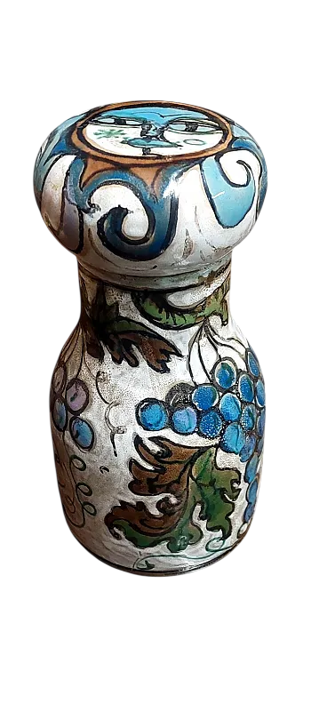 Schiavon Elio Herart, bottiglia scultura in ceramica smaltata, anni 70