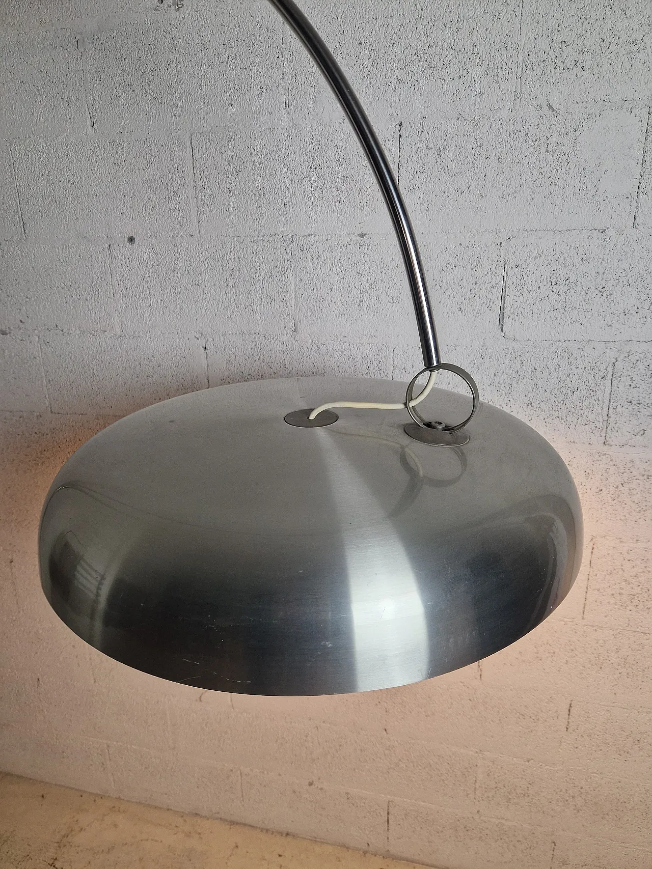 Metal Arc floor lamp by Pirro Cuniberti for Sirrah   70s 11