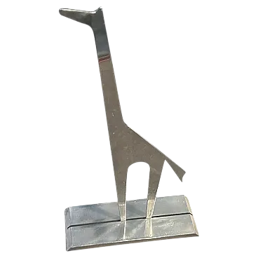 La Giraffa di Lino Sabattini, scultura placcata argento, anni '90