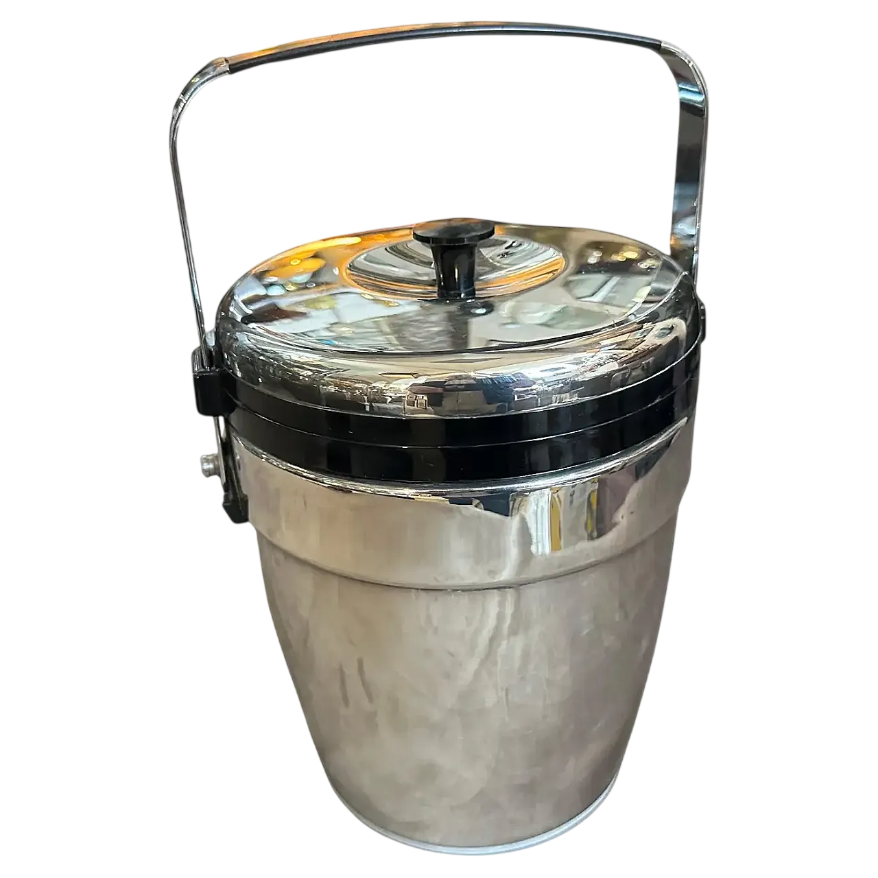 Secchiello per il ghiaccio in metallo e plastica di Erhard, anni '70 14