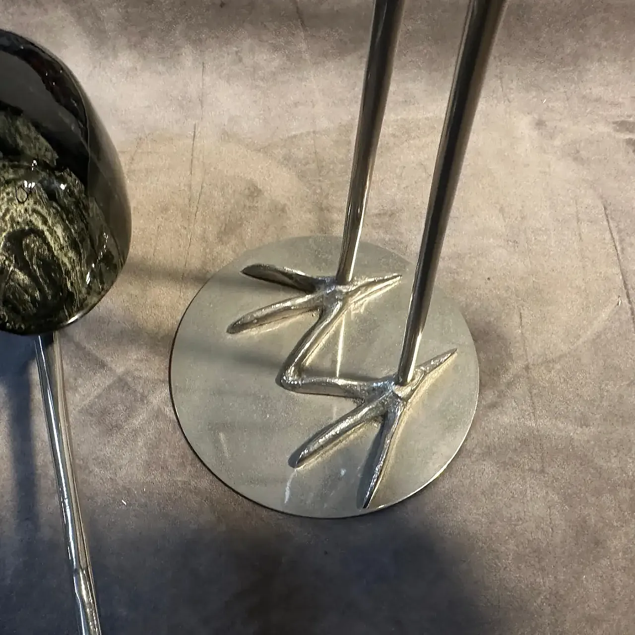 Coppia di sculture in argento di aironi di De Stijl Firenze, anni '60 8