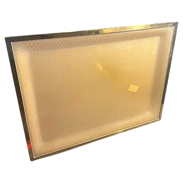 Brass and plexiglass tray by Liar of A. Cavalli, 1970s