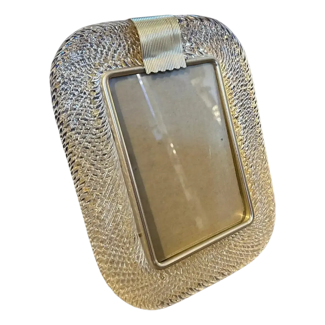 Barovier Art Deco style frame in Murano glass, 1980s 10