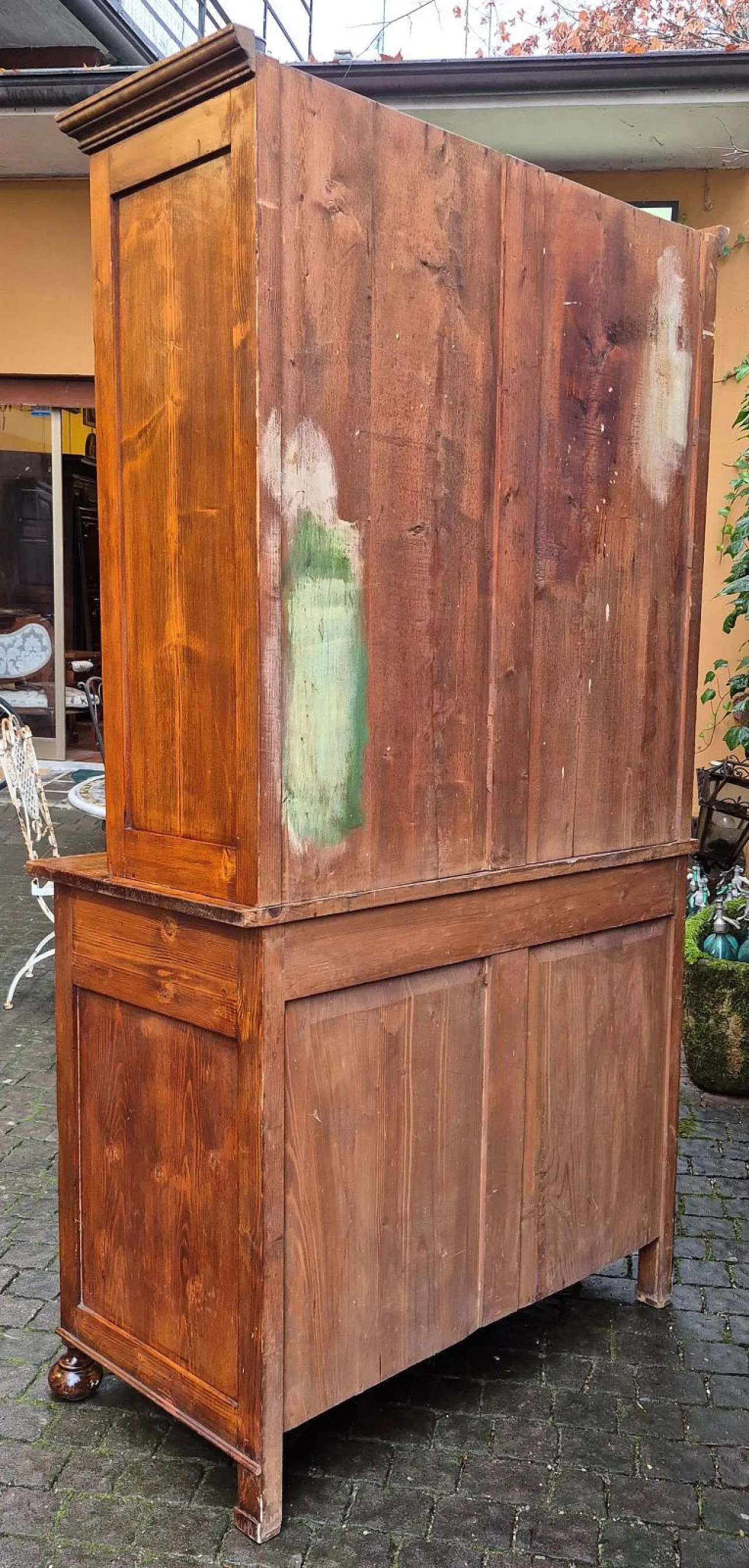 Pine wood pantry sideboard with flap door, 19th century 7