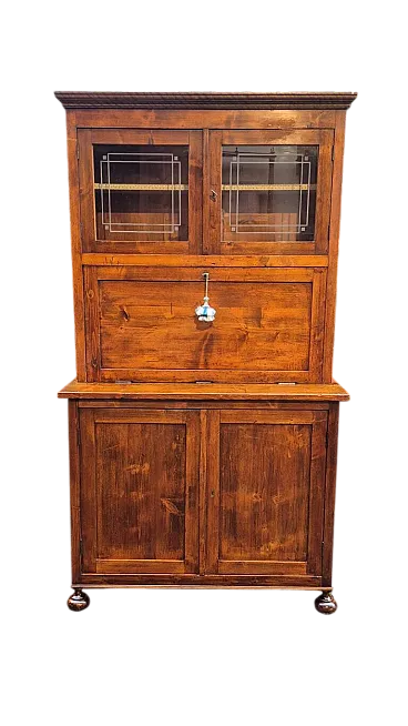 Pine wood pantry sideboard with flap door, 19th century