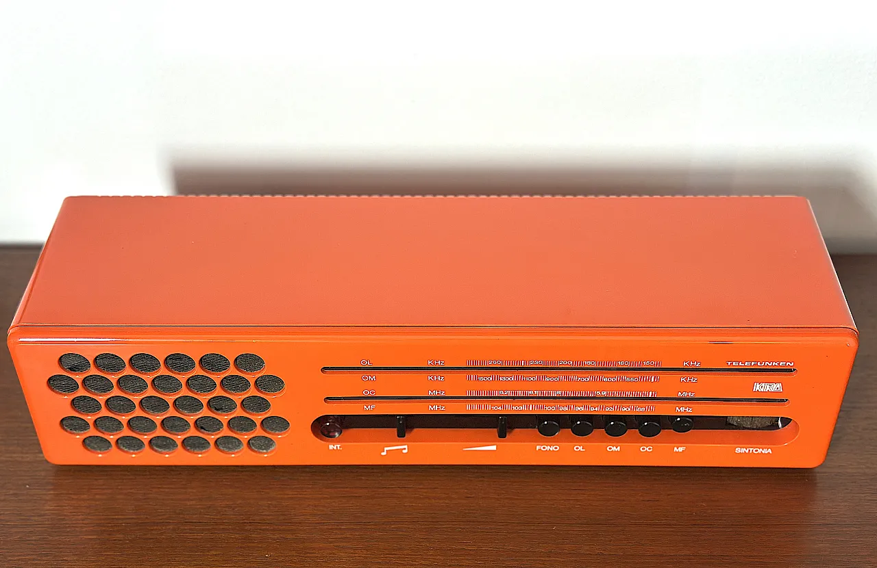 Kira Space-Age Radio by Telefunken, 1970s 1