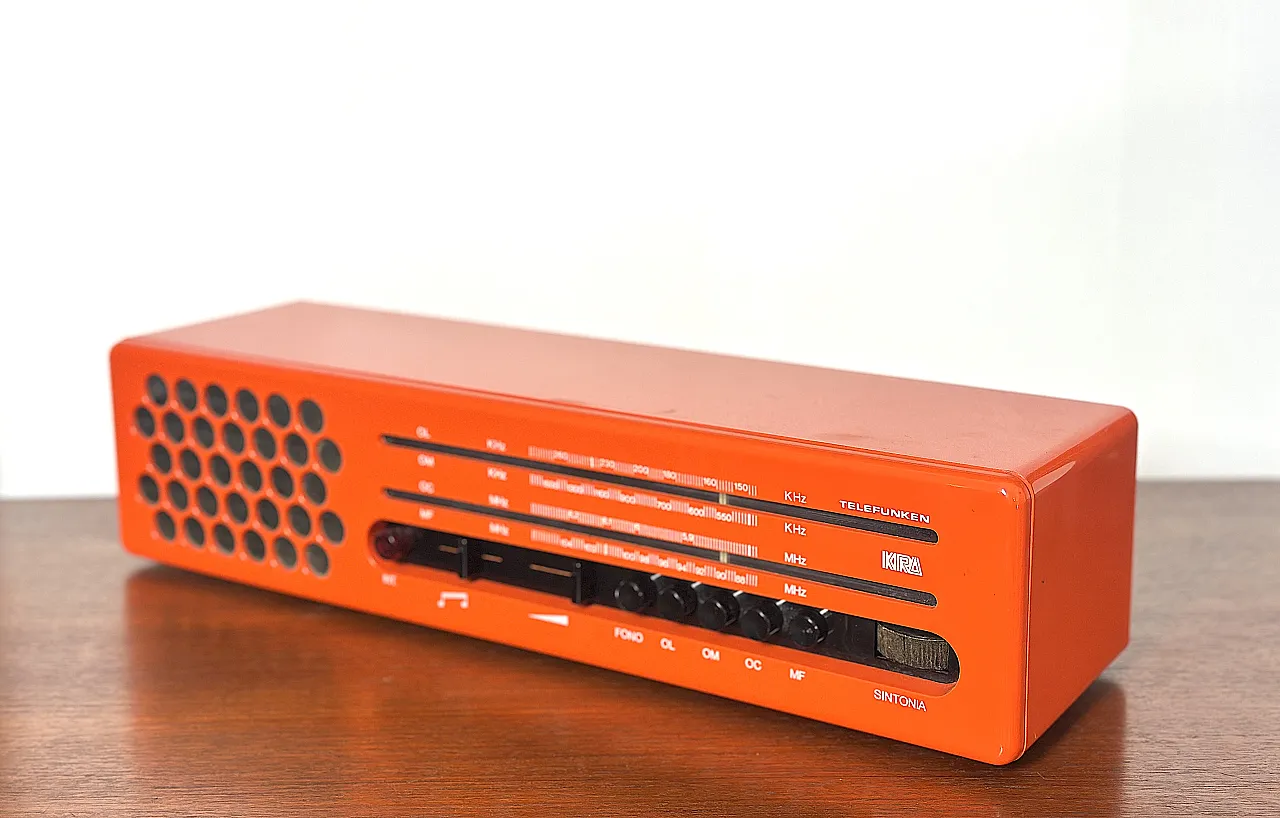 Kira Space-Age Radio by Telefunken, 1970s 3