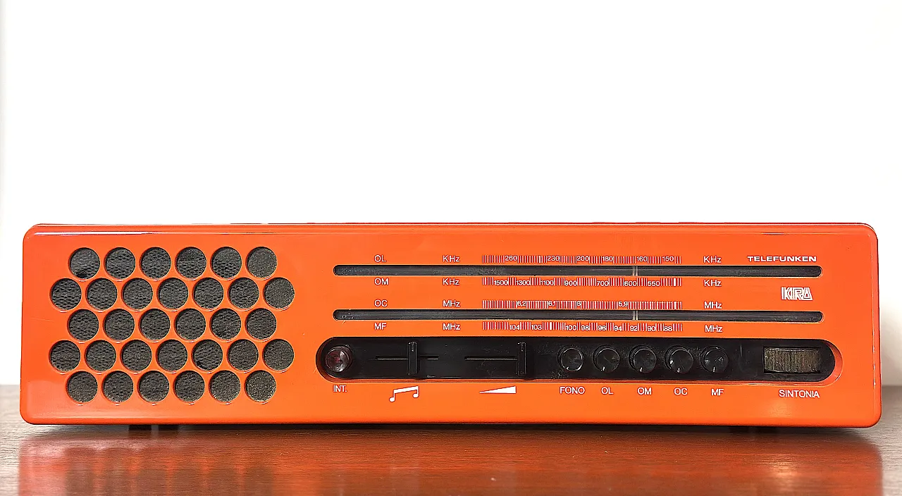 Kira Space-Age Radio by Telefunken, 1970s 9