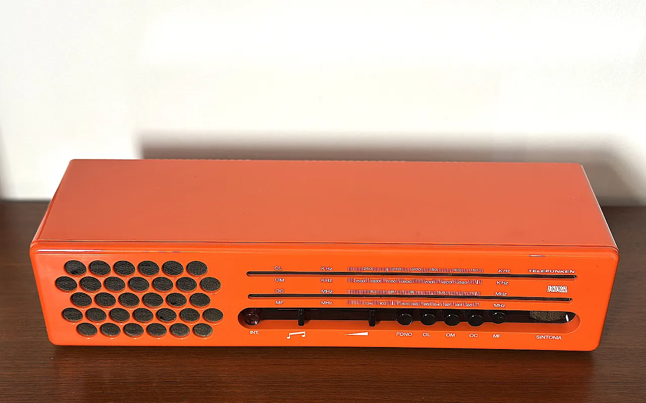 Kira Space-Age Radio by Telefunken, 1970s 10