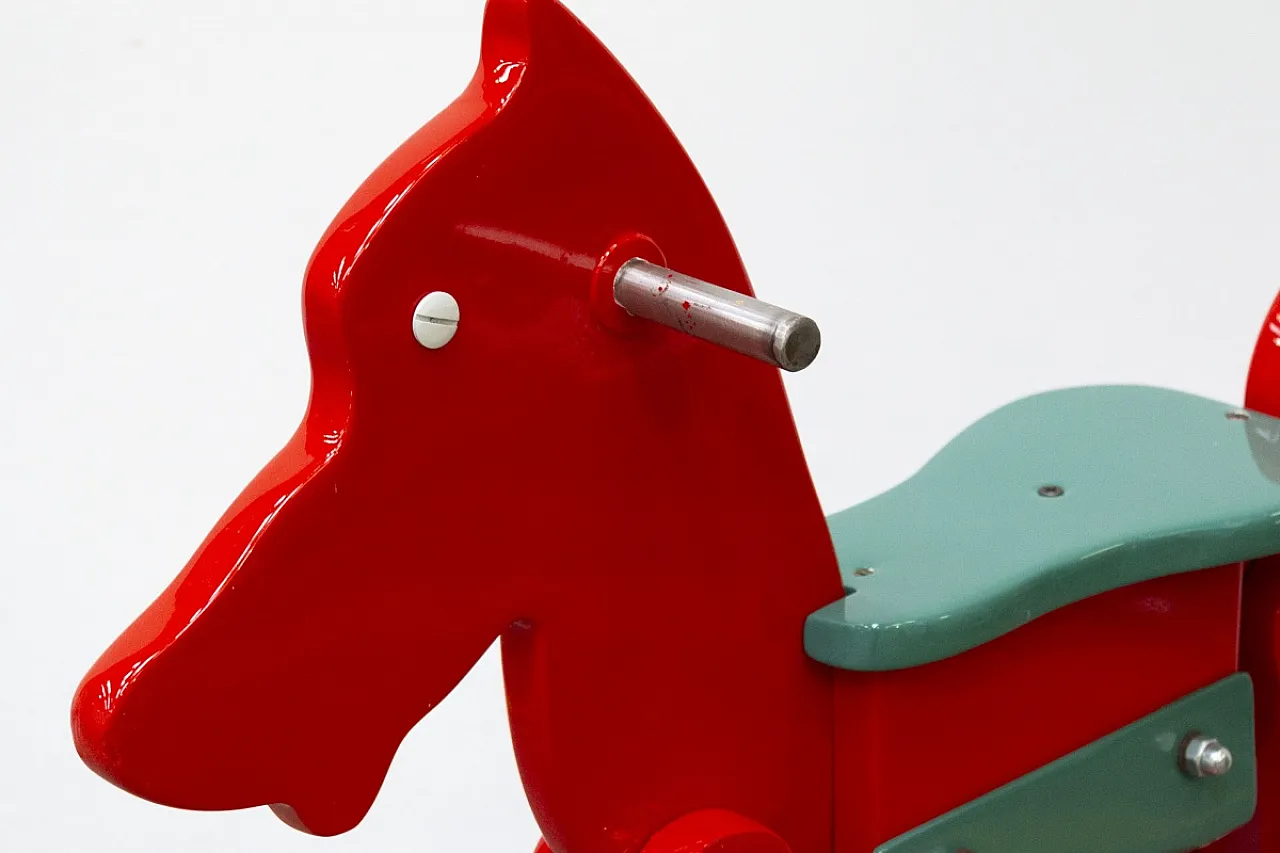 Cavallino a molla, gioco da giardino, '900 4