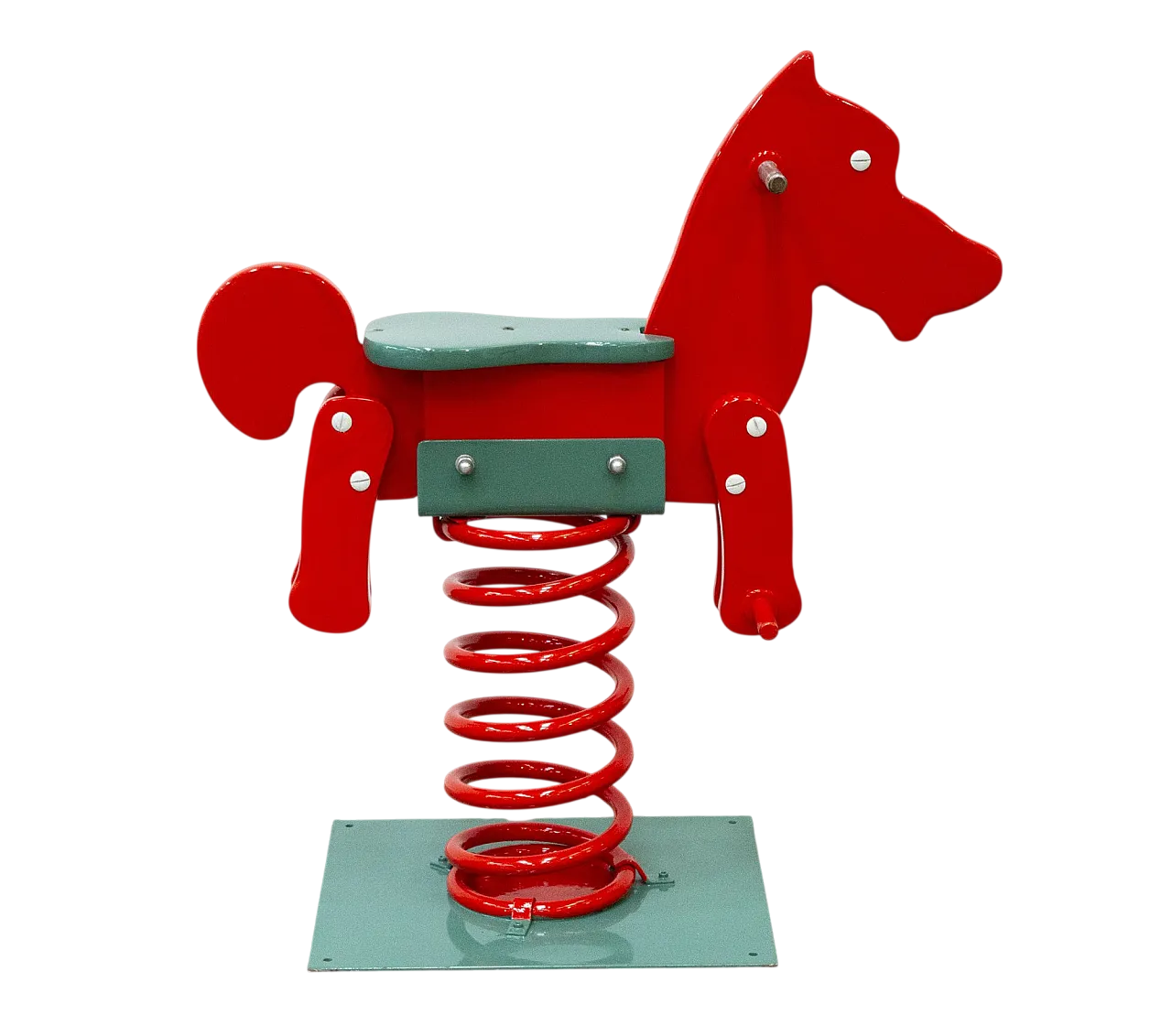 Cavallino a molla, gioco da giardino, '900 10