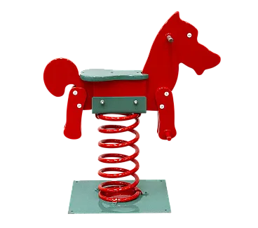 Cavallino a molla, gioco da giardino, '900