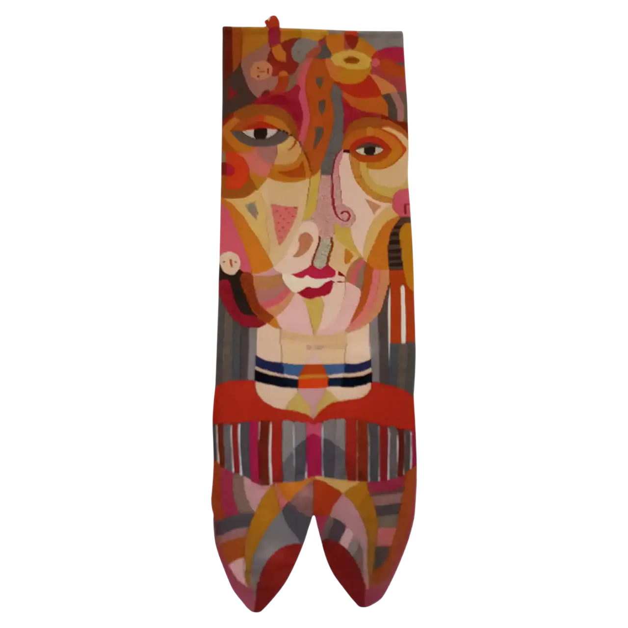 Figurative tapestry Frau Eldwing by D. Petry Wandres, 1970s 7