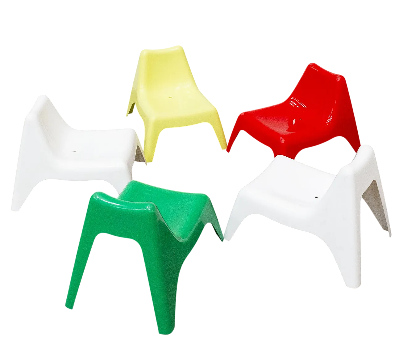 5 Sedie IKEA BUNSÖ, anni 2000 12