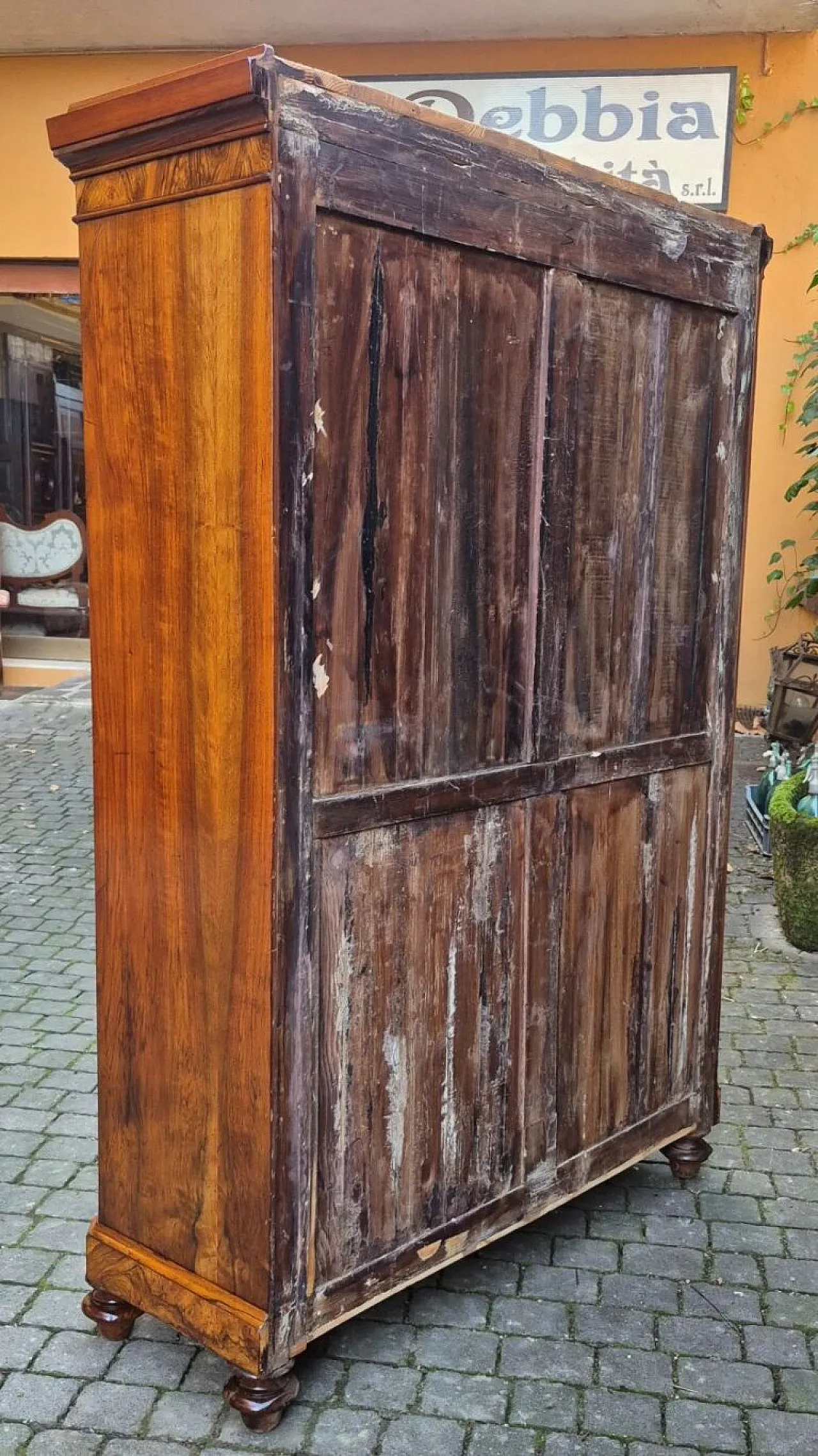Romagna chest of drawers in walnut burl, 19th century 6