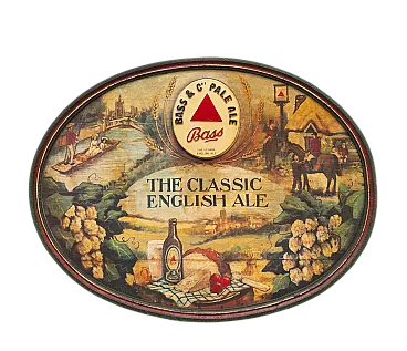 Birra Bass & C Pale Ale, insegna in legno, '900