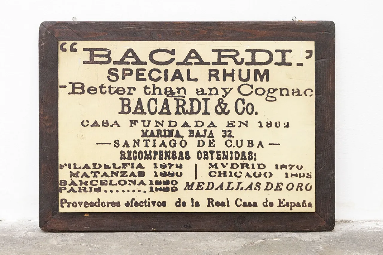 Bacardi Special Rhum, pannello pubblicitario, '900 5