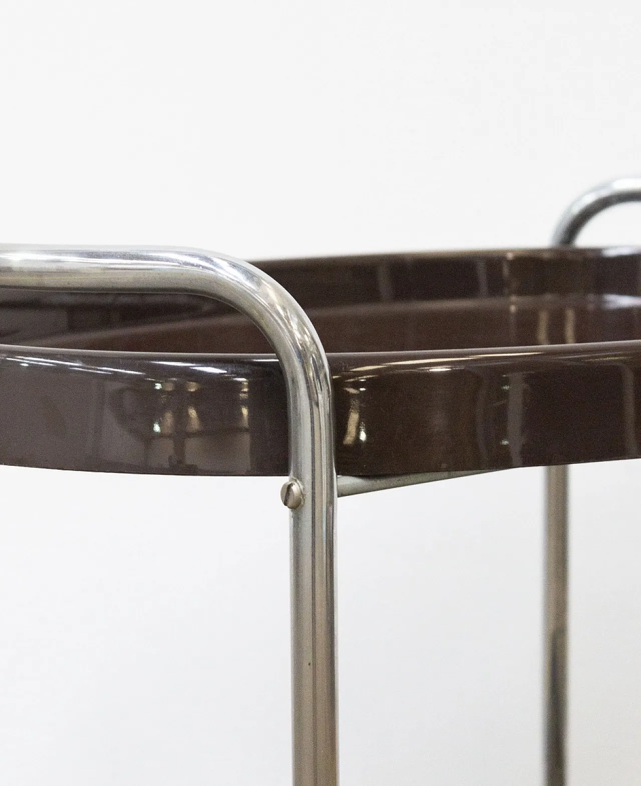 Space Age trolley in plastic and chrome-plated steel, 1970s 5