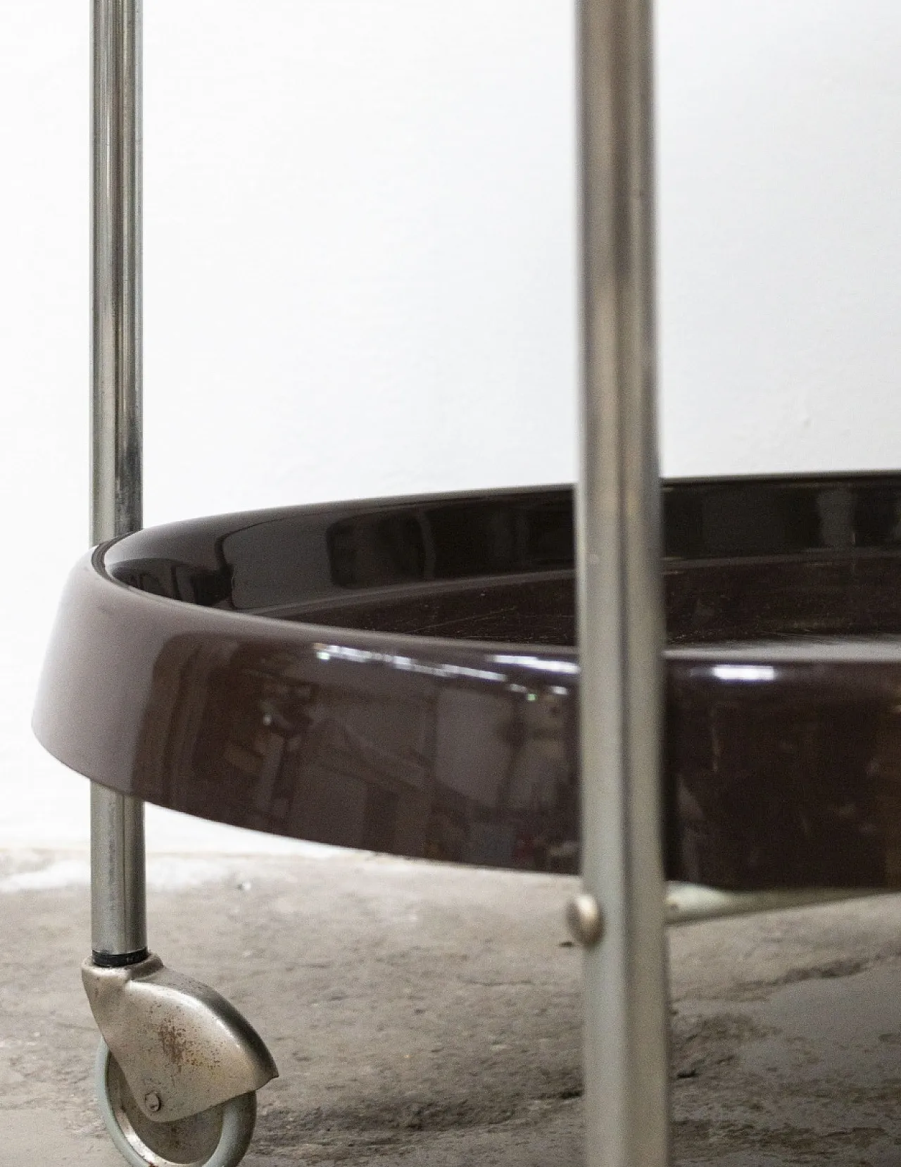 Space Age trolley in plastic and chrome-plated steel, 1970s 7