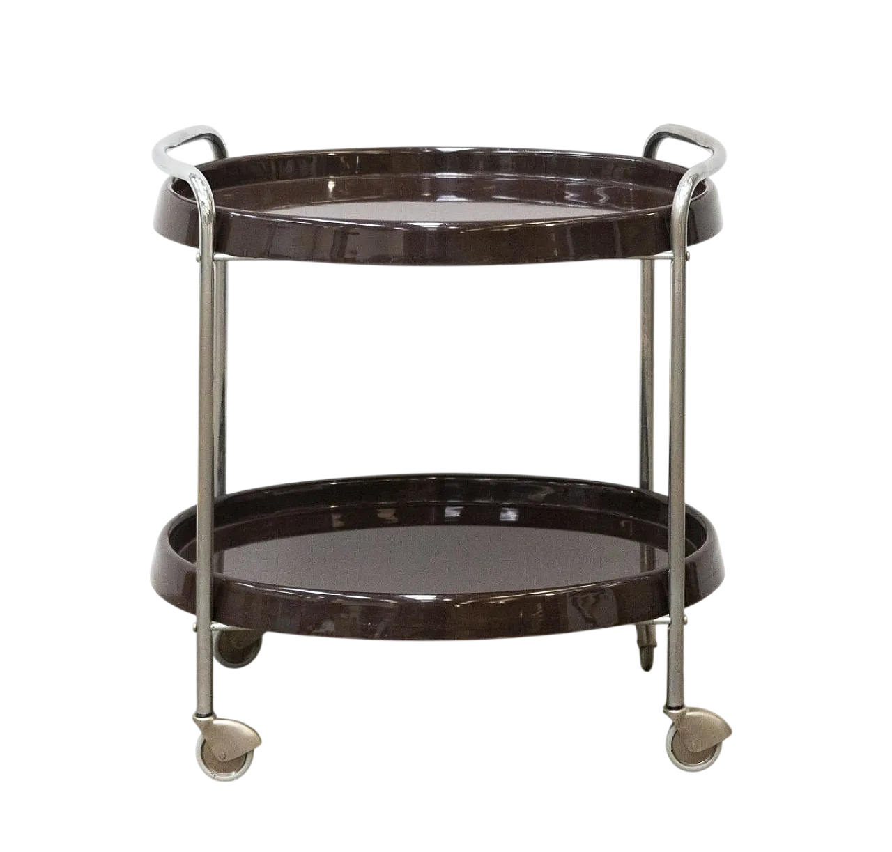 Space Age trolley in plastic and chrome-plated steel, 1970s 12