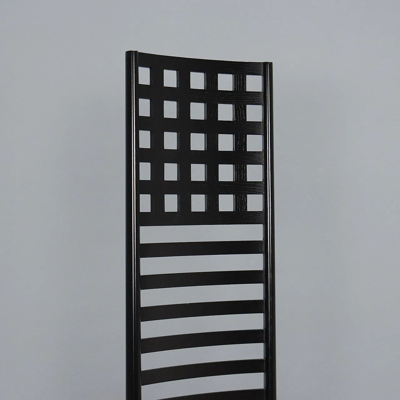 Sedia in legno di frassino e rivestimento in velluto, '900 3