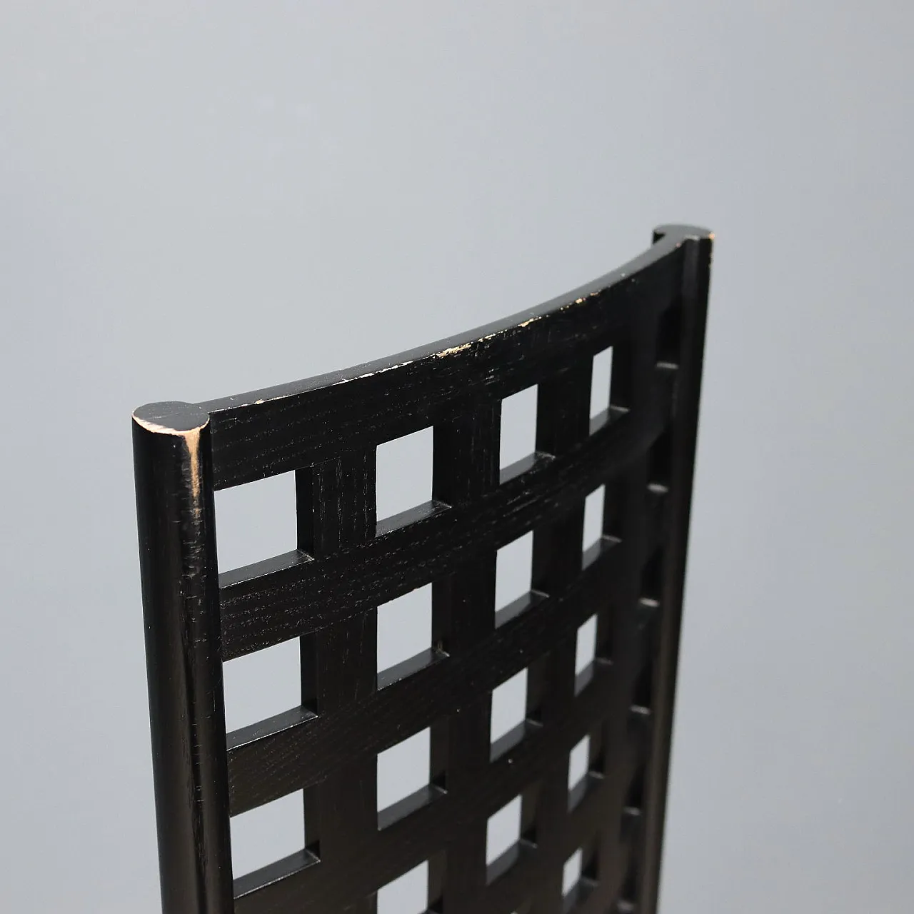 Sedia in legno di frassino e rivestimento in velluto, '900 7