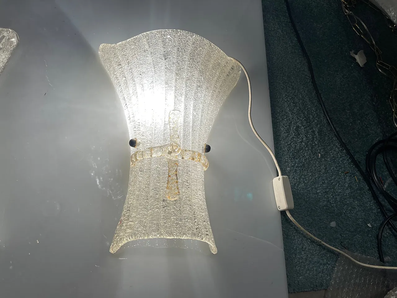 Applique in vetro di Murano, anni '80 5