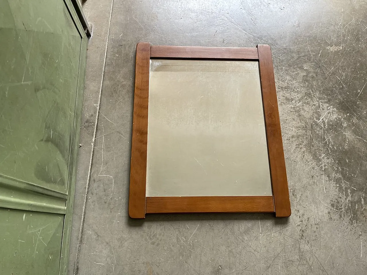 Specchio rustico in legno, Italia, anni '60 2