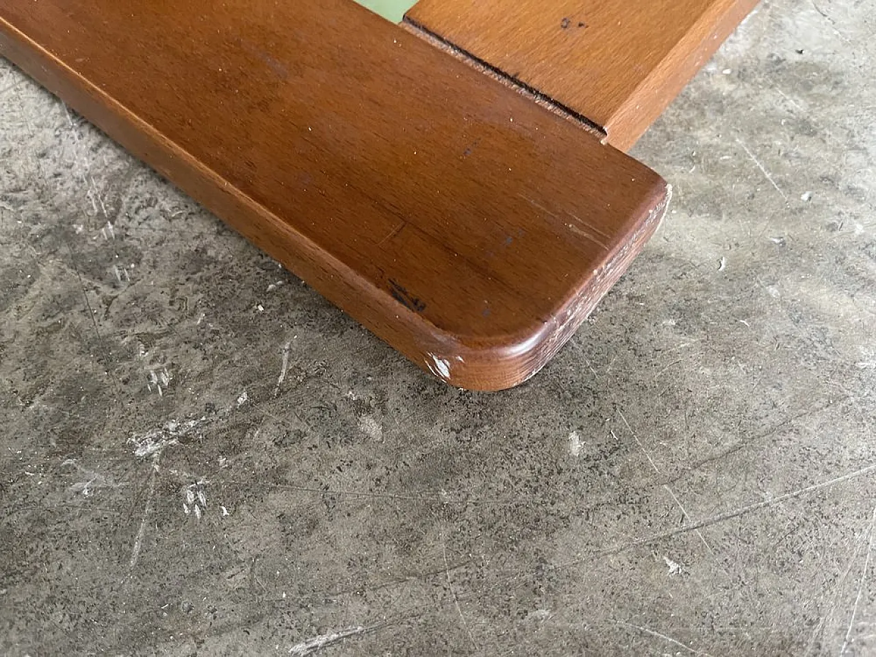 Specchio rustico in legno, Italia, anni '60 3