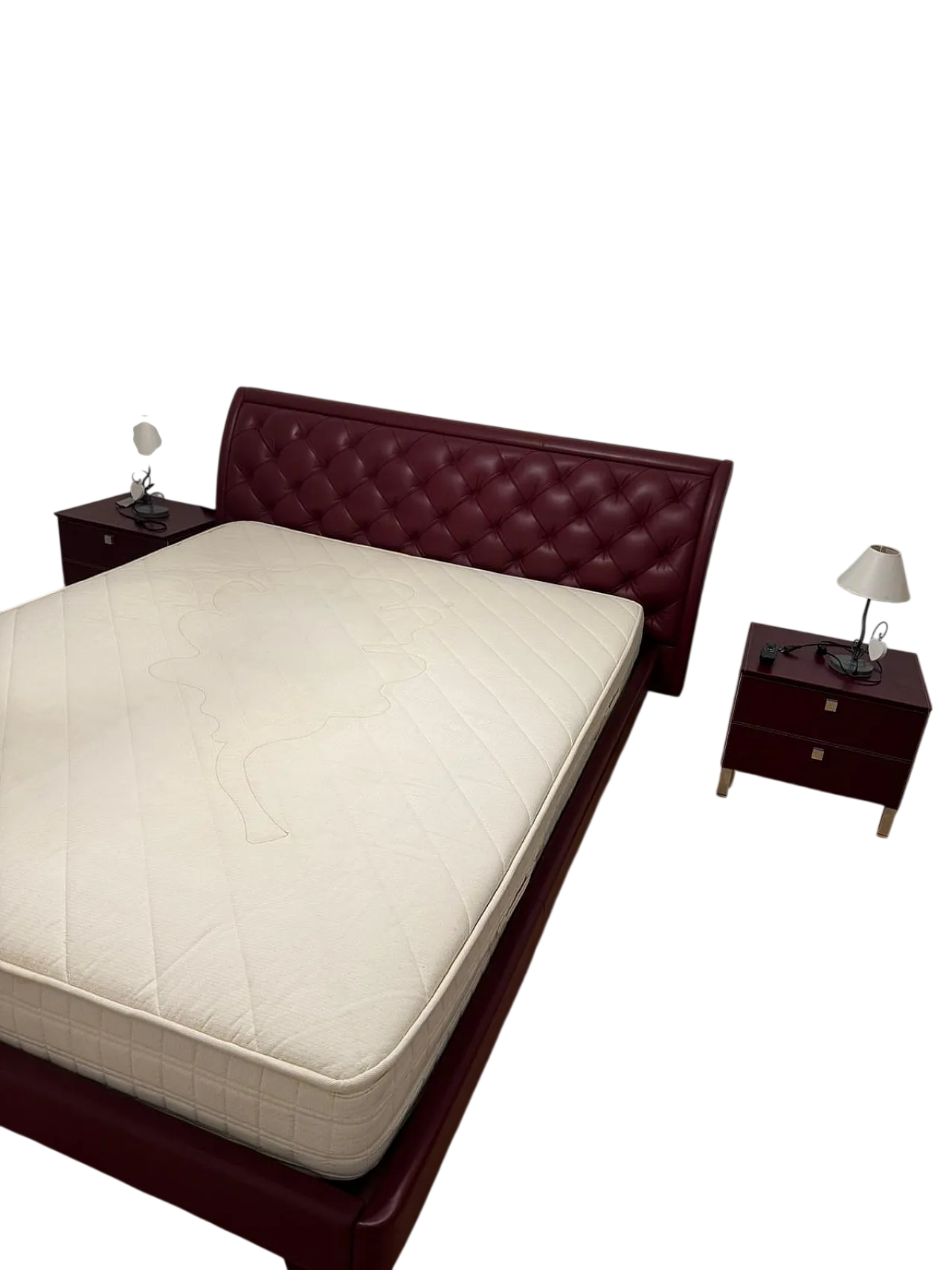 Bluemoon bed, bedside tables and armchair by Poltrona Frau, 2000s 7