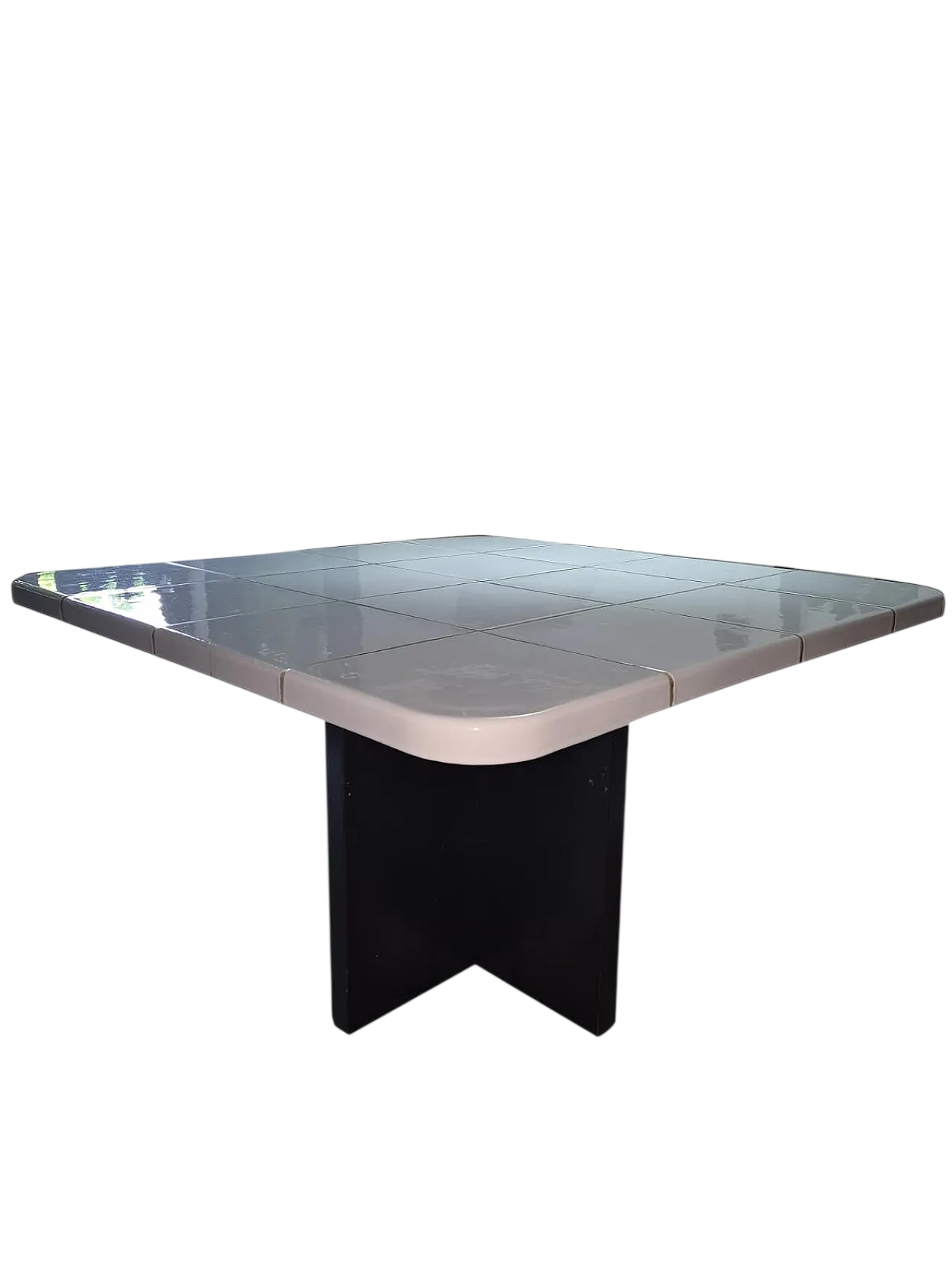 Tavolo  in ceramica e metallo, anni ’70 15