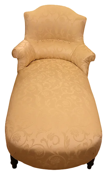 Napoleon III chair in damask fabric, 19th century