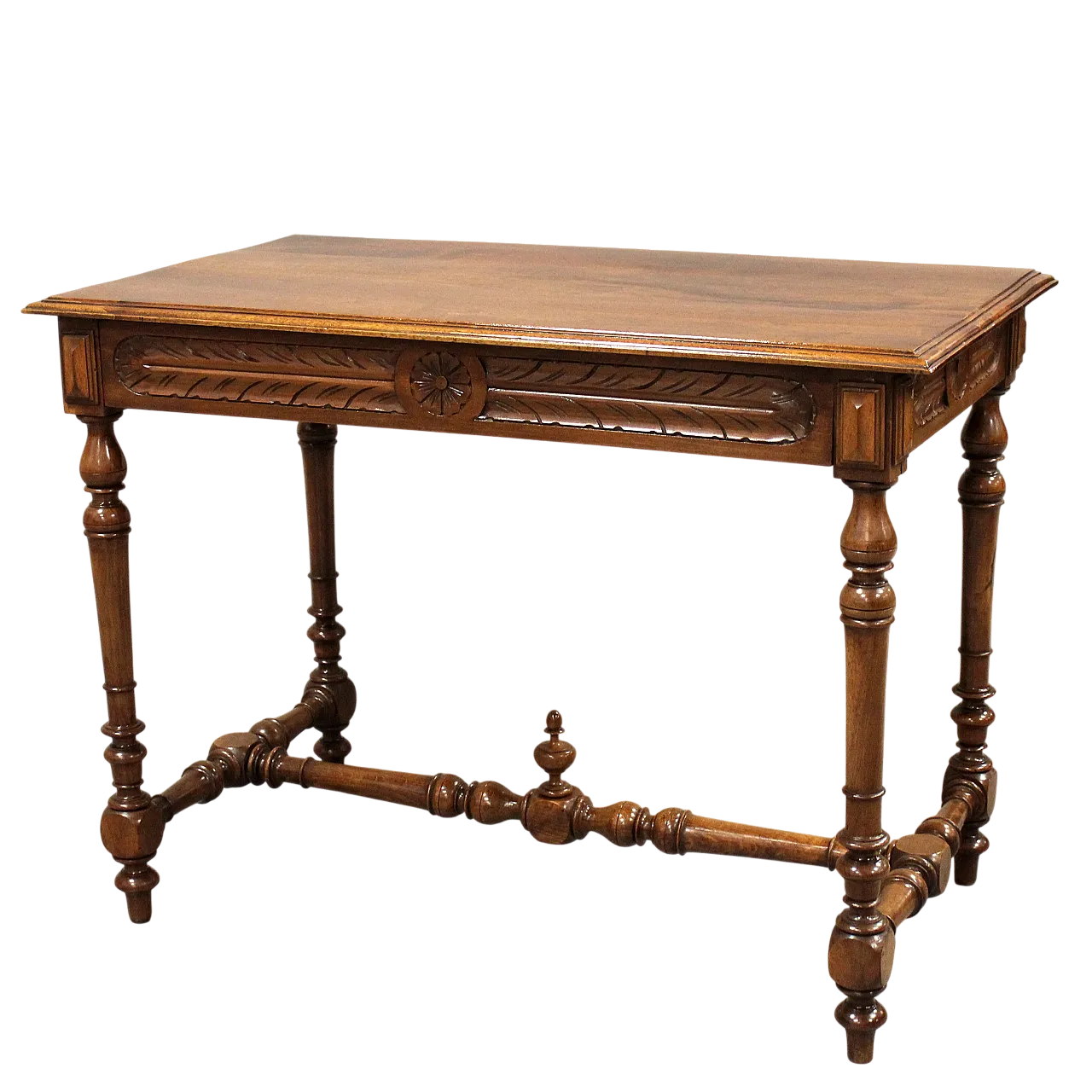19th century walnut writing desk 16