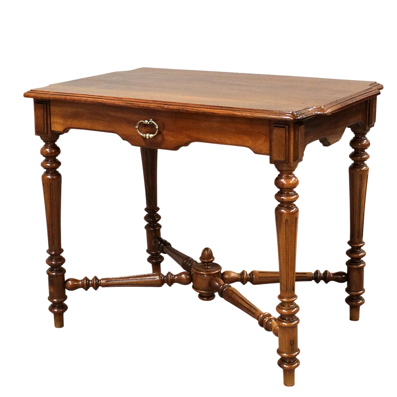 Tavolino scrittoio in noce '800 14