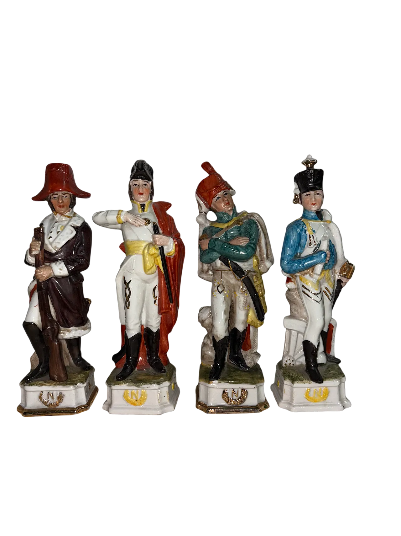4 Statues Capodimonte soldiers, 50s 8