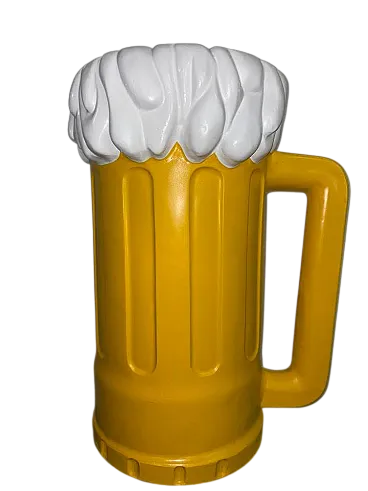 Boccale di birra in vetroresina, anni '70