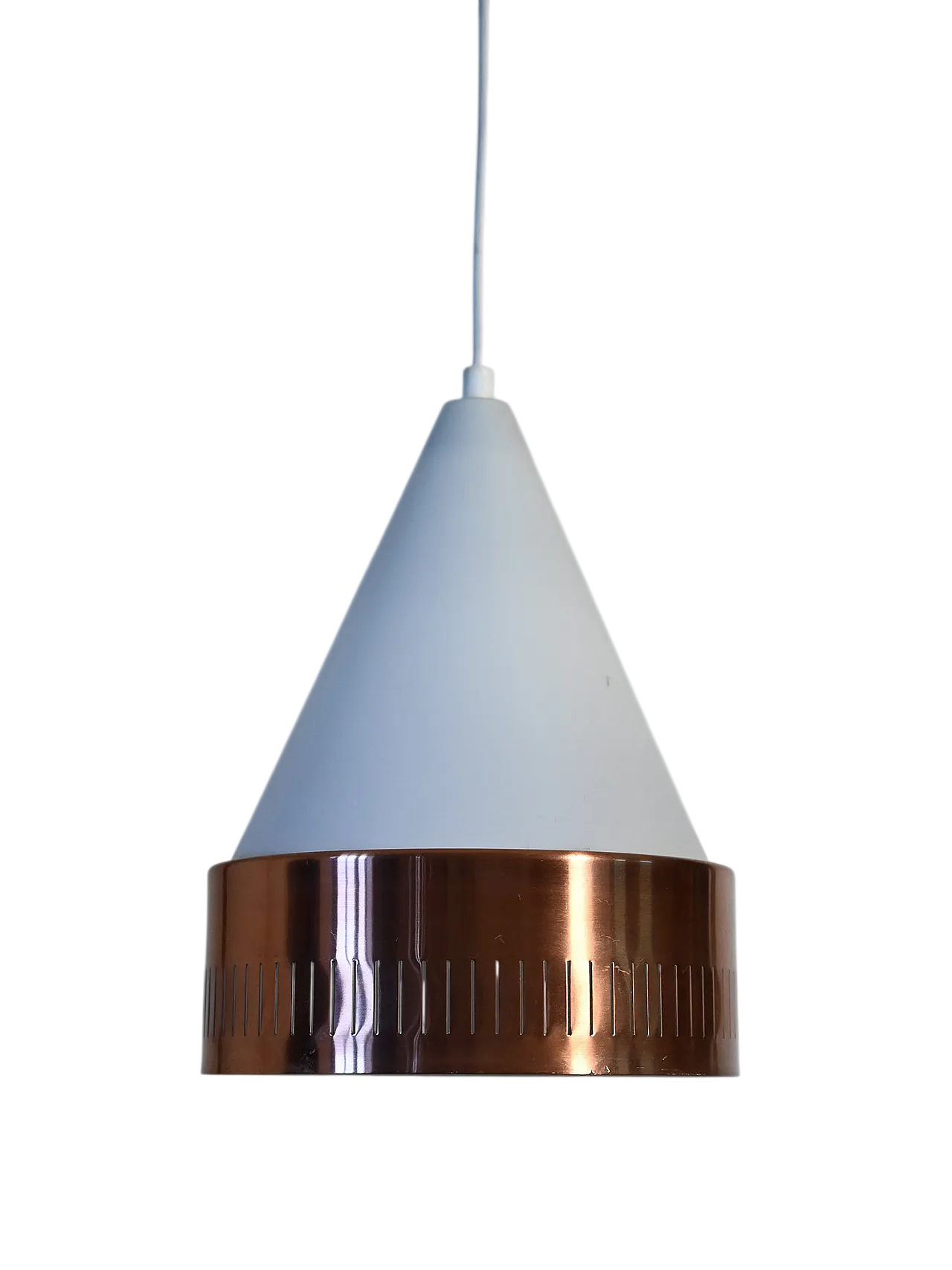 Scandinavian pendant lamp with copper circle 7