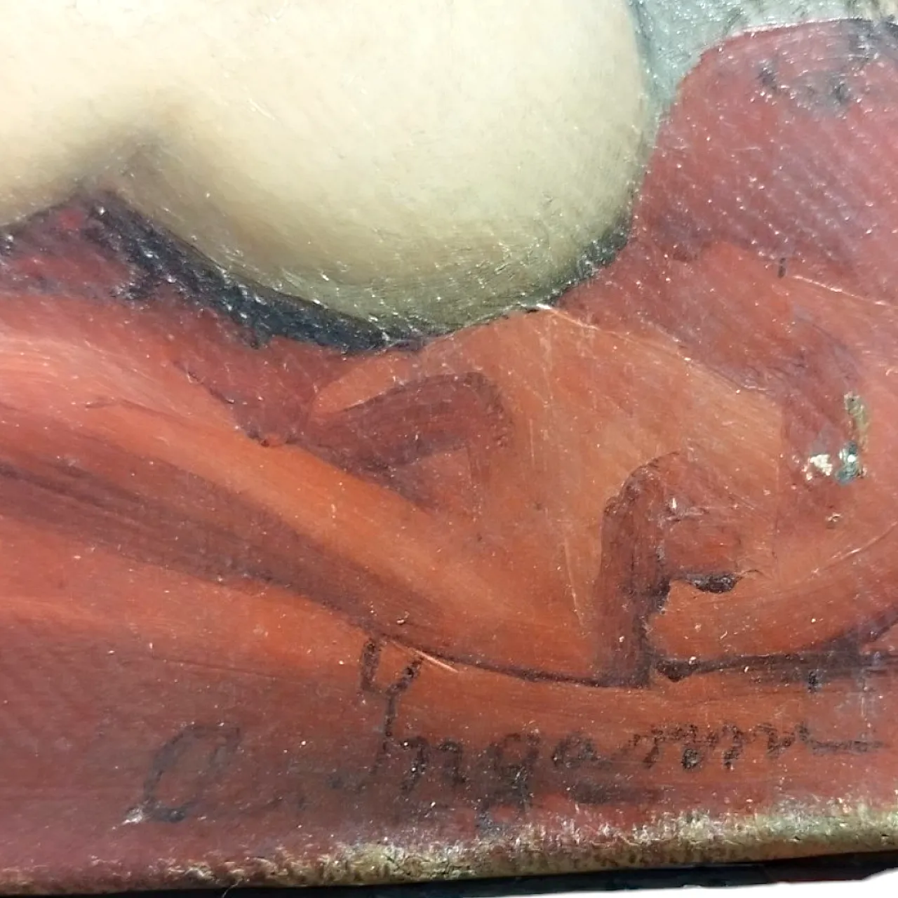 Italian school Signed A. Inganni Sleeping Baby Jesus, 19th century 13