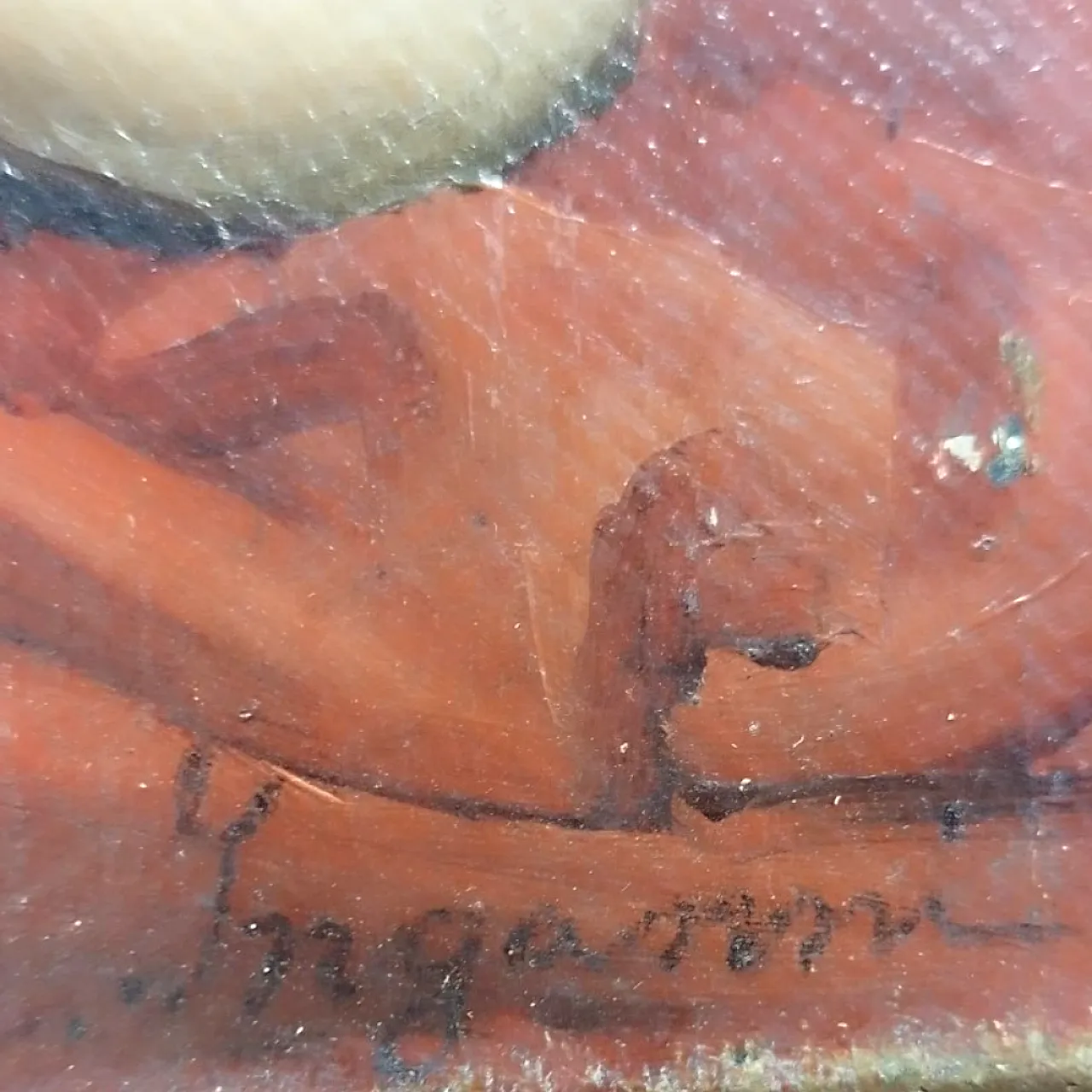 Italian school Signed A. Inganni Sleeping Baby Jesus, 19th century 14